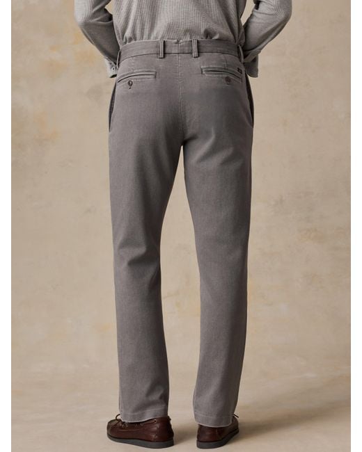 Faherty Brand Gray Stretch Terry Trouser Pants for men