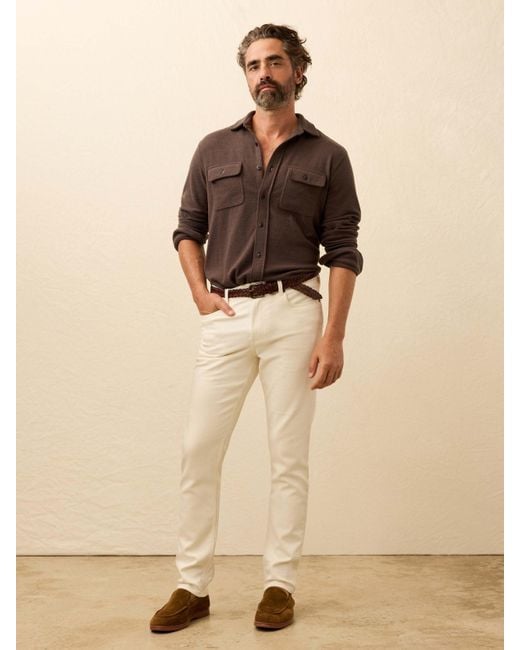 Faherty Brand Natural Stretch Terry 5-Pocket Pants for men