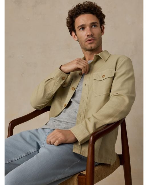 Faherty Brand Natural Tropic Surplus Shirt for men