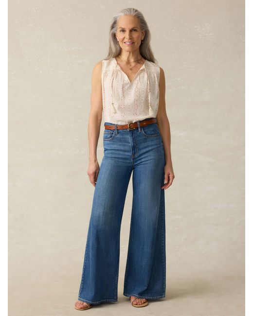 Faherty Brand Natural Skylar Blouse