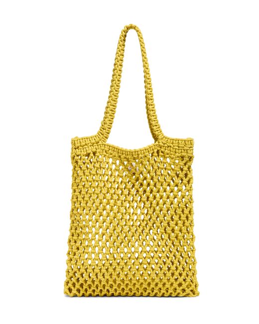 Faherty Brand Yellow Sunwashed Market Tote