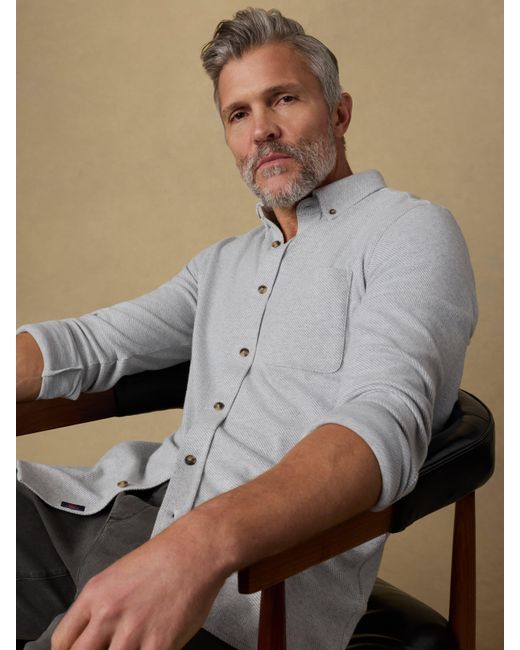Faherty Brand Gray Legend&Trade; Sweater Shirt (Single Pocket) for men