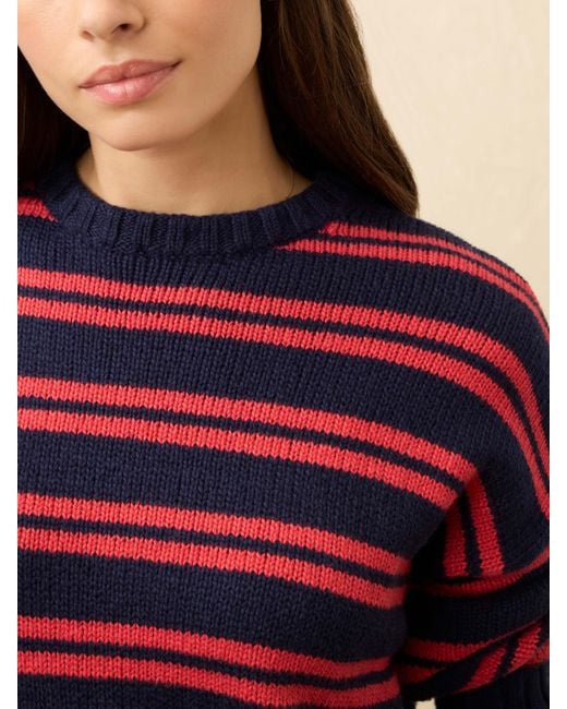 Faherty Brand Red Heirloom Cotton Summit Pullover