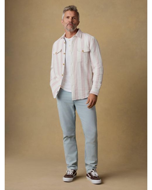 Faherty Brand Natural Belmar Workshirt for men