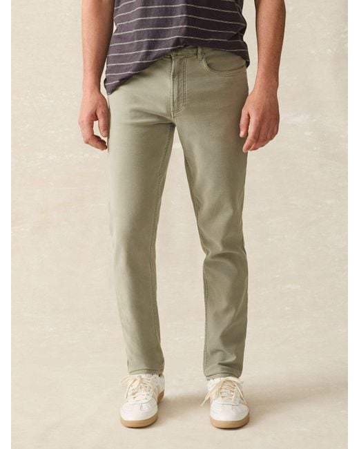 Faherty Brand Natural Stretch Terry 5-Pocket Pants for men