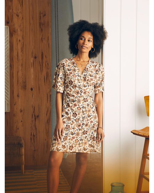 Faherty Brand Brown Willow Dress