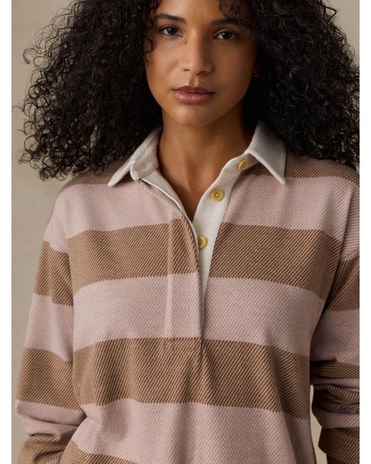 Faherty Brand Brown Legend&Trade; Sweater Rugby Popover