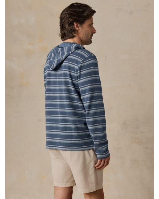 Faherty Brand Blue Oasis Hoodie for men