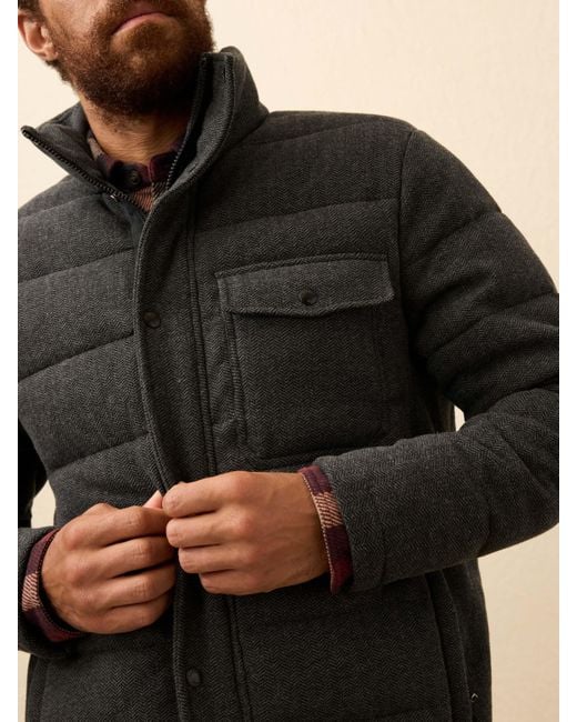 Faherty Brand Black Teton Valley Deck Jacket for men