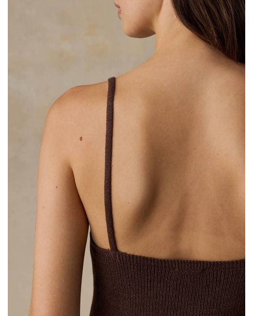 Faherty Brand Brown Miramar Linen Sweater Cami