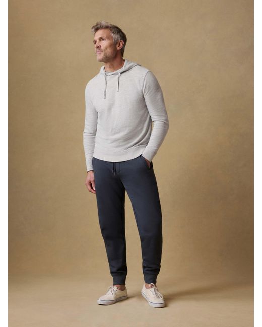 Faherty Brand Blue High Standard Fleece Sweatpant for men