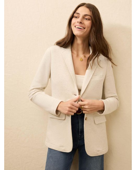 Faherty Brand Blue Inlet Knit Blazer