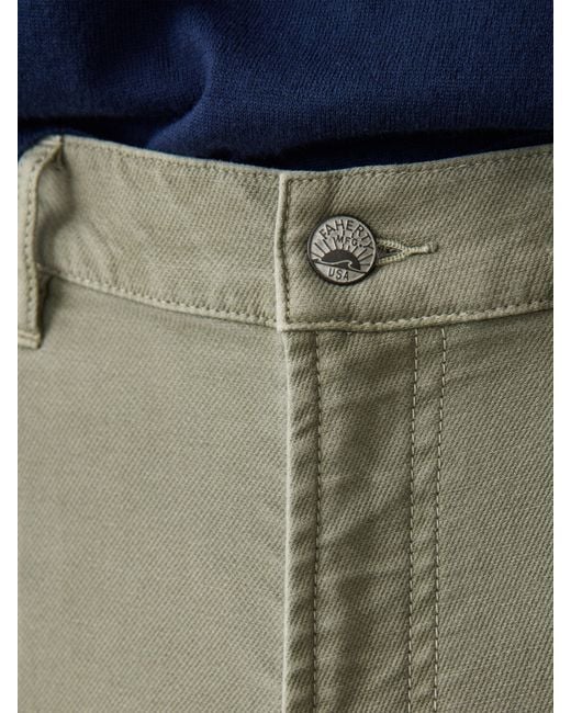 Faherty Brand Green Stretch Terry 5-Pocket Pants for men