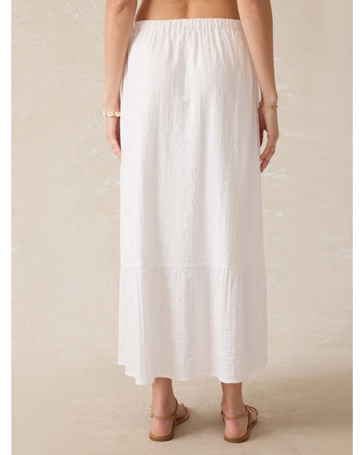 Faherty Brand Natural Dune Cotton Gauze Rees Skirt