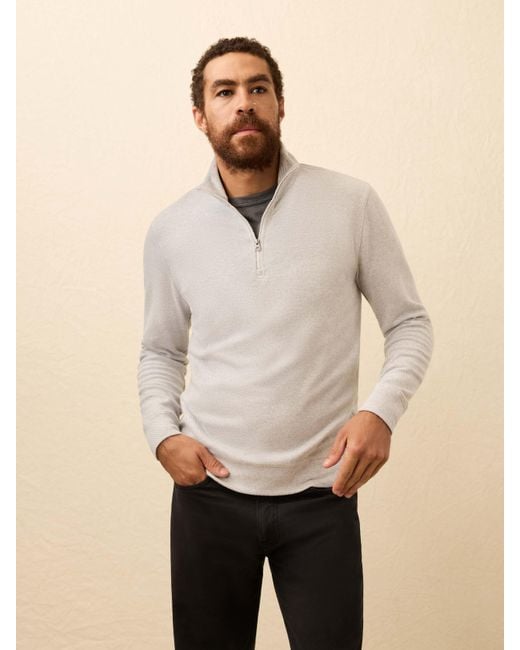 Faherty Brand Natural Legend&Trade; Sweater Quarter Zip for men