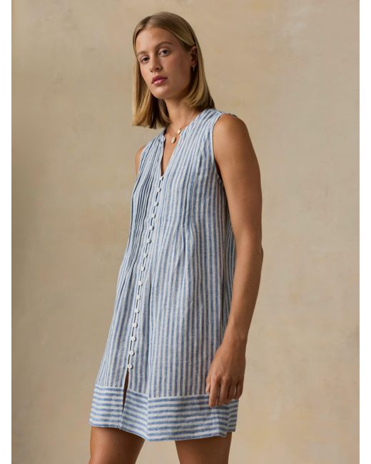 Faherty Brand Blue Devin Dress
