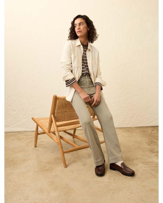 Faherty Brand Natural Stretch Terry Patch Pocket Ankle Pants