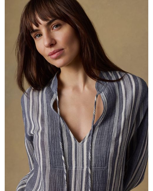 Faherty Brand Natural Dune Cotton Gauze Harbor Top