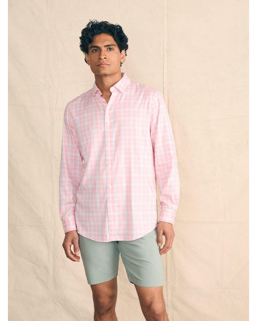Faherty Brand Pink Movementtm Shirt for men