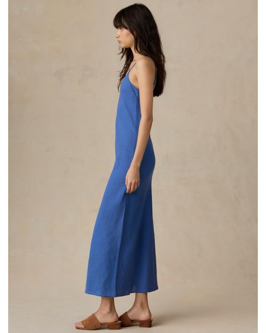 Faherty Brand Blue Mia Slip Dress