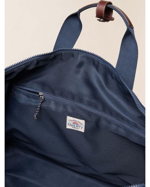 Faherty Brand Blue Latitude Weekender Duffel Sunglass