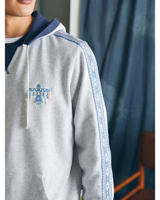 Faherty Brand Gray Steven Paul Judd Good Medicine Surf Hoodie for men