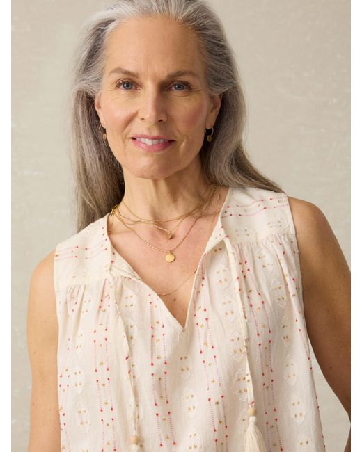 Faherty Brand Natural Skylar Blouse