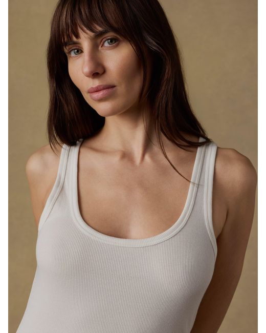 Faherty Brand Blue Featherweight Freestyle Tank