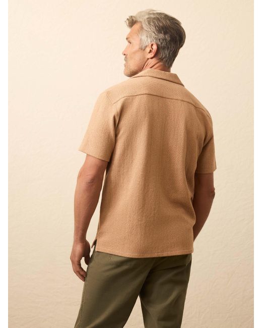Faherty Brand Natural Short-Sleeve Oasis Shirt for men