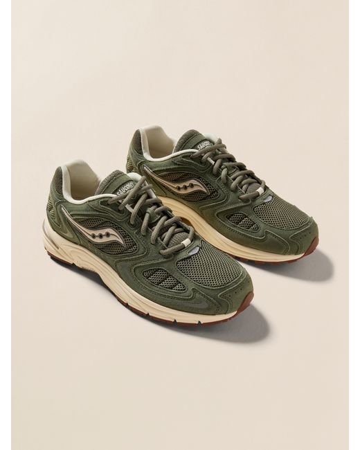 Faherty Brand Green Saucony Grid Jazz Shoes