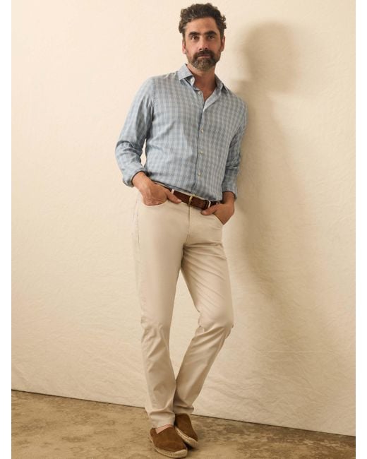 Faherty Brand Gray Movement&Trade; Monterey Shirt for men