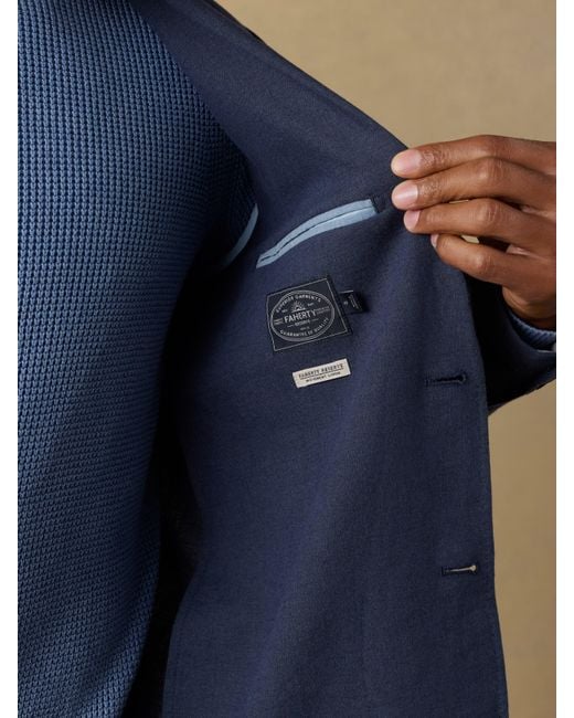Faherty Brand Blue Movement&Trade; Linen Blazer for men