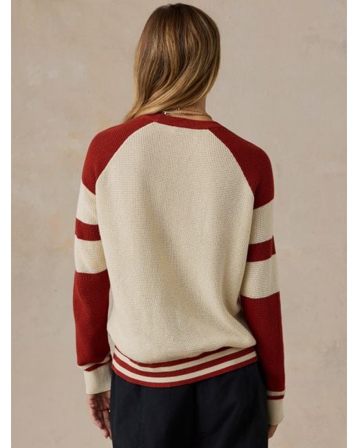 Faherty Brand Brown Throwback Crew Sweater