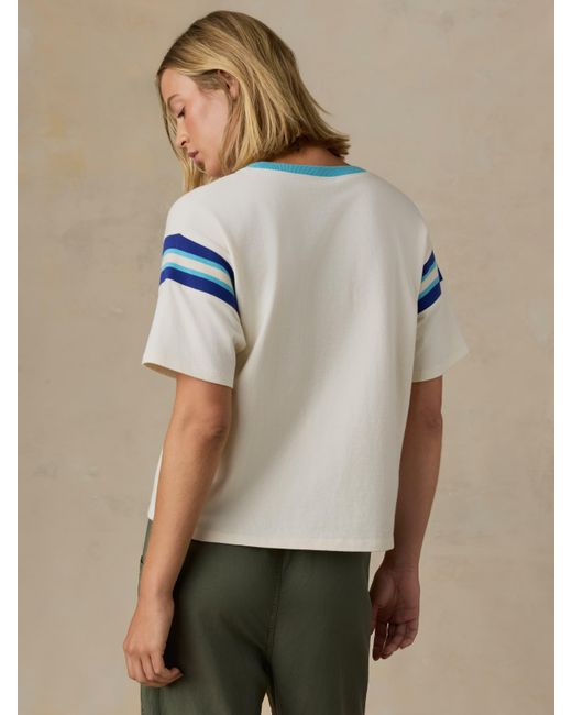 Faherty Brand Natural Sport Jersey Throwback T-Shirt