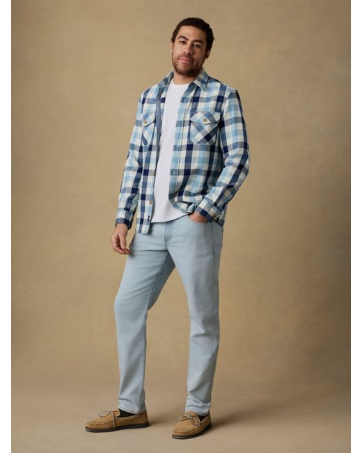 Faherty Brand Blue Overshirt for men
