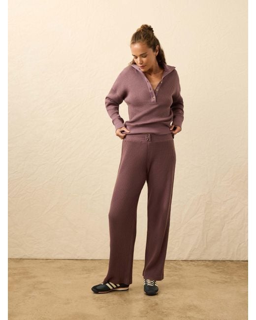 Faherty Brand Natural Apres Waffle Pants