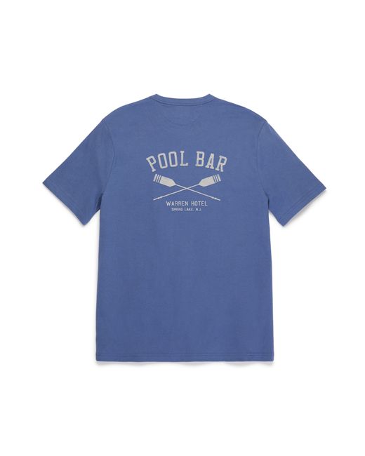 Faherty Brand Blue Spring Lake Pool Bar T-shirt