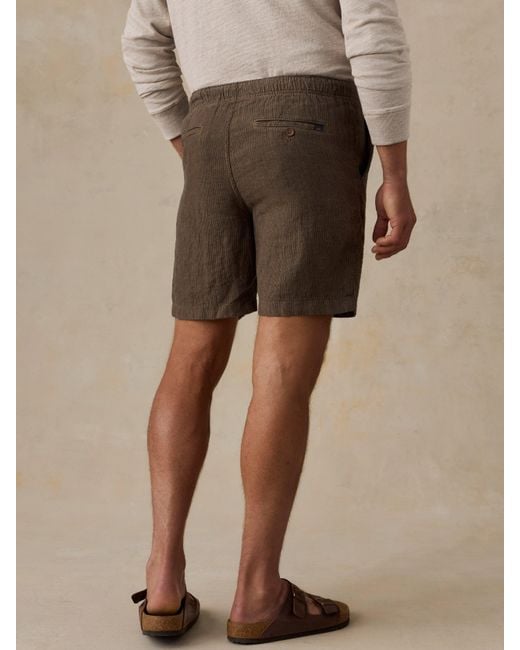 Faherty Brand Natural Essential Linen Short (6.5" for men