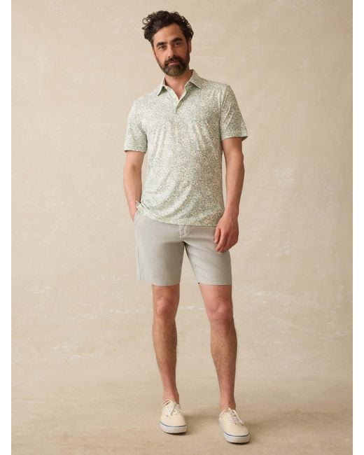 Faherty Brand Natural Short-Sleeve Movement&Trade; Pique Polo Shirt for men