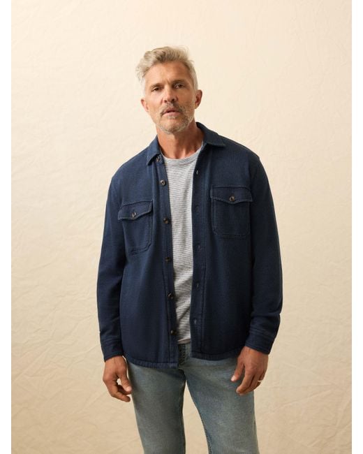 Faherty Brand Blue Inlet Knit Cpo for men