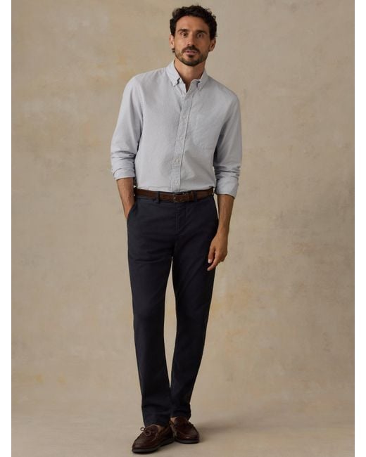 Faherty Brand Blue Coastline Chino Pants for men