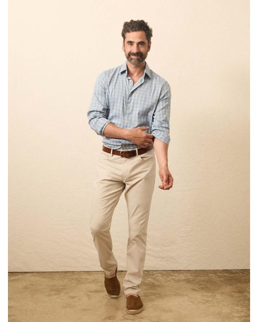 Faherty Brand Gray Movement&Trade; Monterey Shirt for men