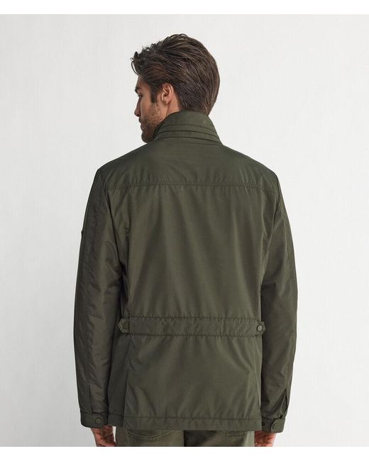 Falconeri Green Cashmere Technical Fabric Safari Jacket for men