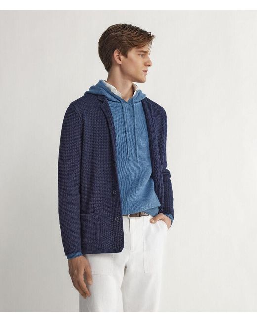 Falconeri Blue Cord Jacket for men
