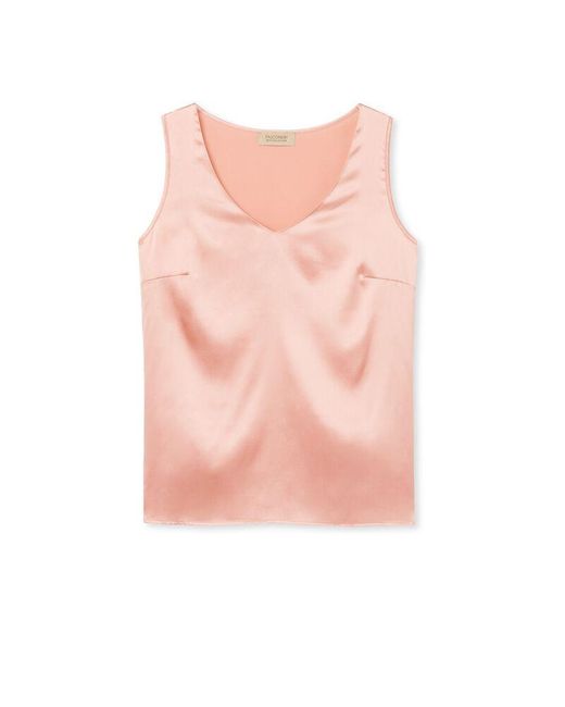 Falconeri Pink V-neck Silk Camisole