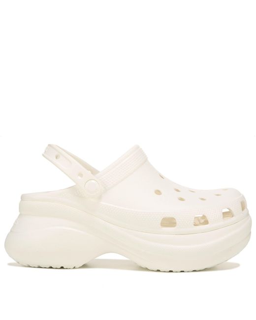 clear platform crocs