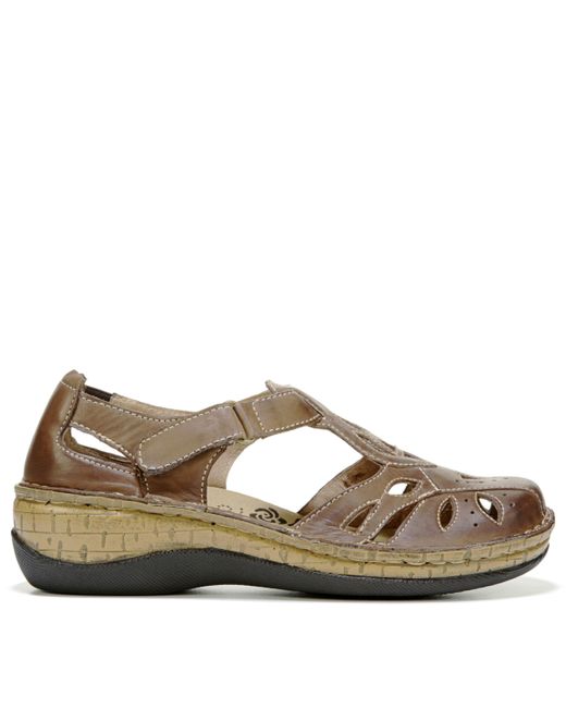 Propet Leather Jenna Medium/wide/x-wide Sandals in Brown - Lyst