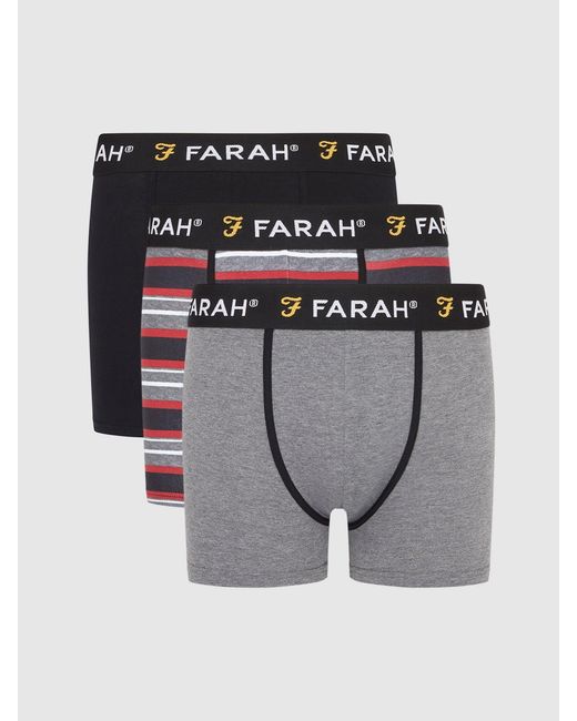Farah Gray 3 Pack Hagon Boxers for men
