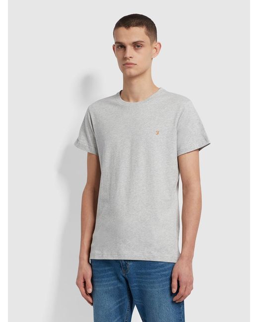 Farah Gray Farris Slim Fit Twin Pack Organic Cotton T-Shirt for men