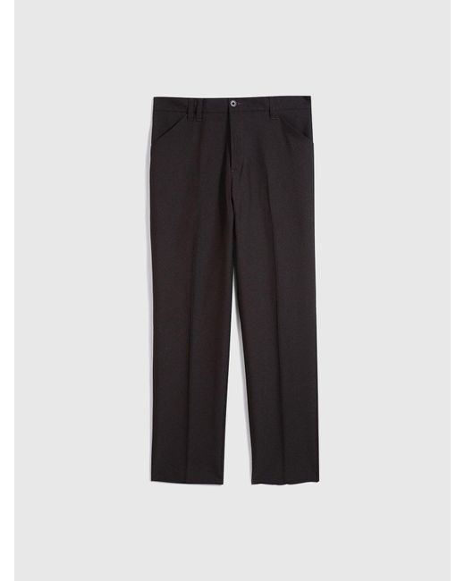Farah Black Ladbroke Hopsack Trousers for men